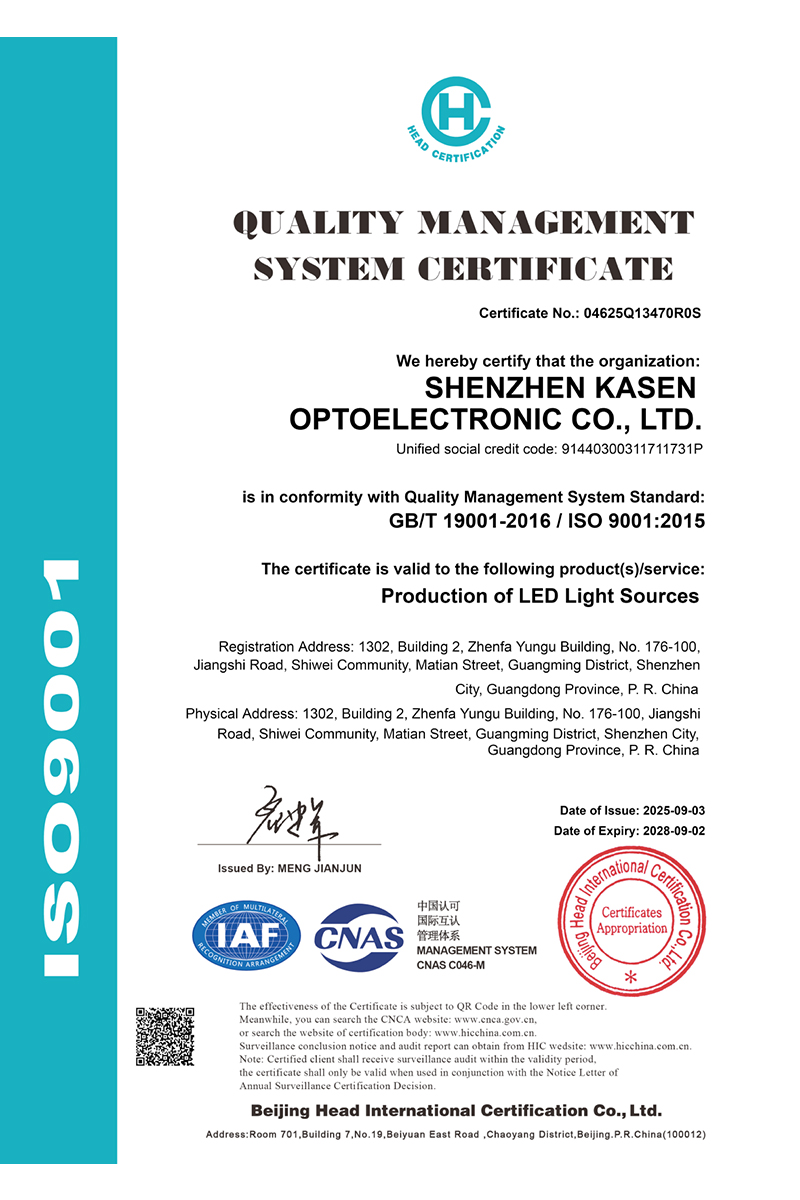 ISO9001 Certificate
